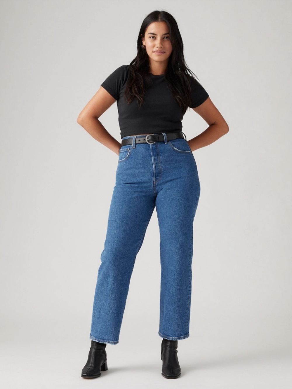 Levi's Ribcage Straight Ankle Women's Jeans - Jazz Pop (Medium Wash) - 27W x 27L